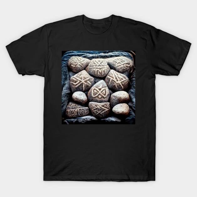 Rune Stones Series T-Shirt by VISIONARTIST